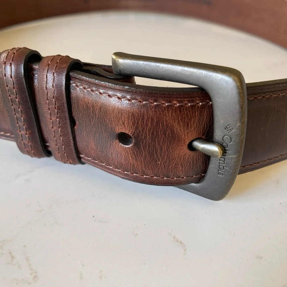 NEW! Men's Casual Leather Belt Columbia Sportswear Co.  Size 38